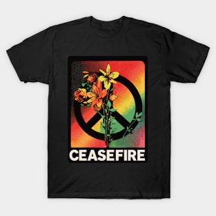 Floral Peace Ceasefire T-Shirt